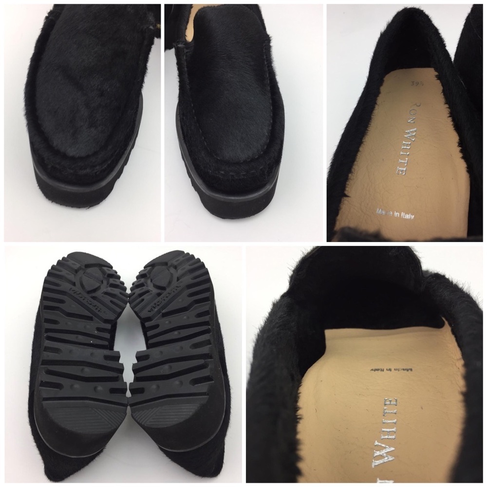 Ron white Rita Cozy Calf hair loafers sz 9.5 - Picture 8 of 8